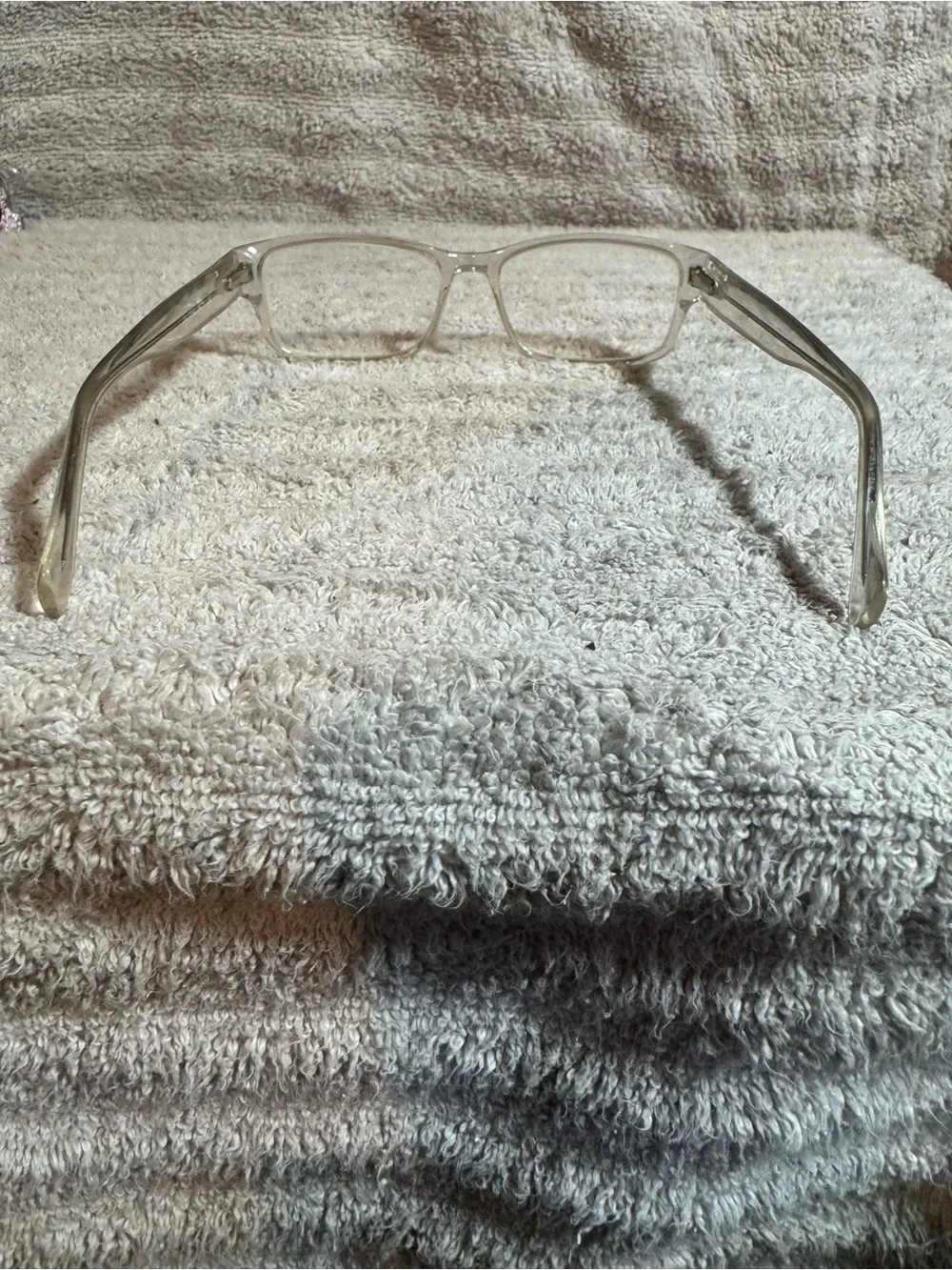 Women's Clear Rectangle Glasses - Classic Transparent Style